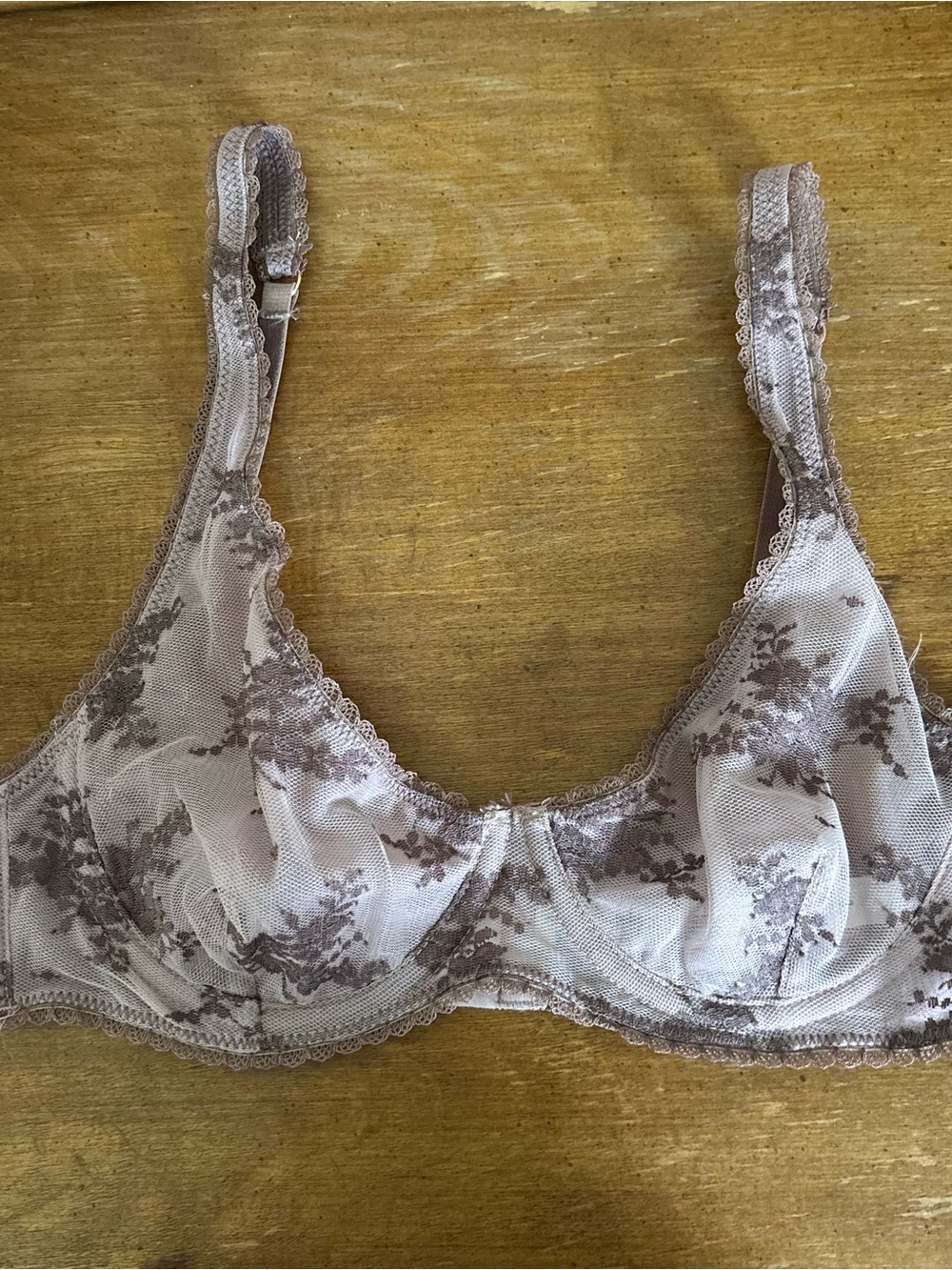 Free People Floral Lace Underwire Bra